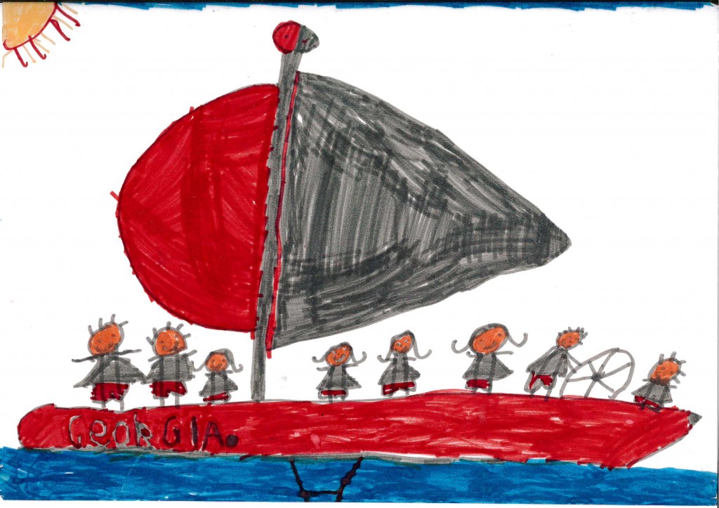 A picture drawn by Keryn's daughter, Lexi (aged 5) of Georgia.